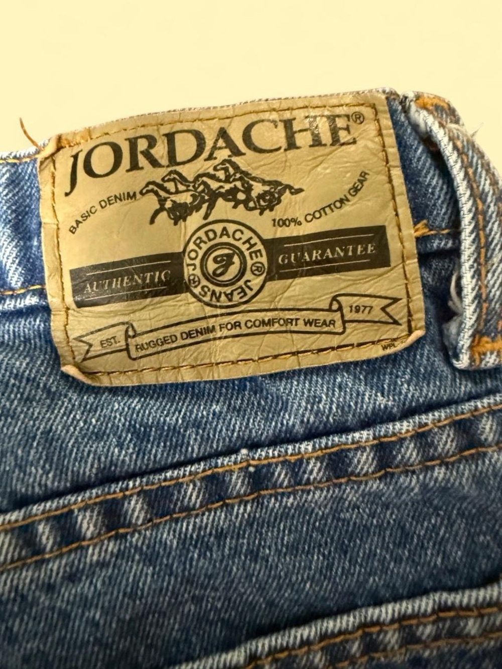 Jordache High-Rise Blue Denim Jeans - Picture 7 of 7